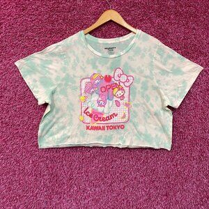Kawaii Tokyo Hello Kitty & Friends Sanrio Tie Dye Crop Top L